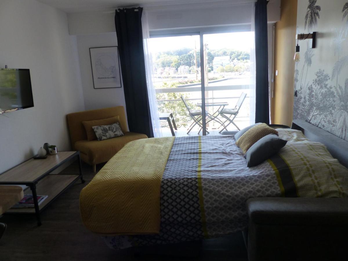 Studio Expose Plein Sud Vu Sur Le Port De Plaisance Perros-Guirec Kültér fotó