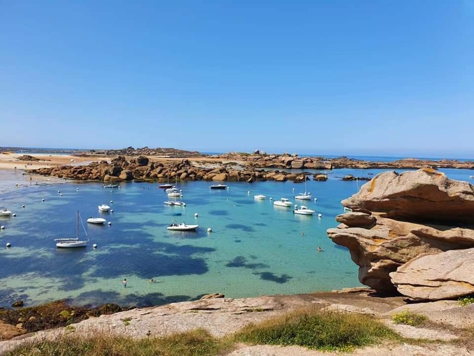 Studio Expose Plein Sud Vu Sur Le Port De Plaisance Perros-Guirec Kültér fotó